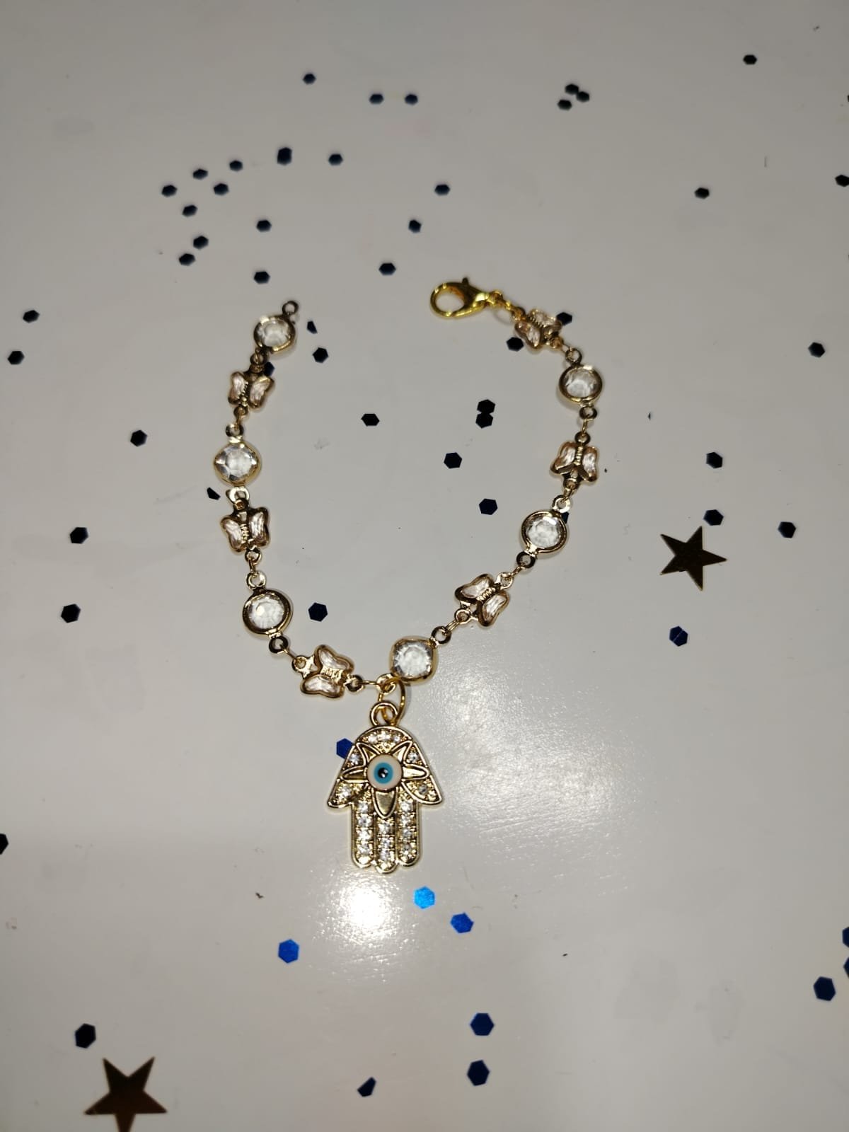 Colgante ojo turco de palma para carro.